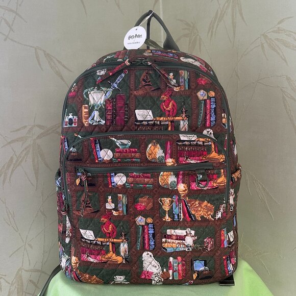 VERA BRADLEY HARRY POTTER BANCROFT BACKPACK:NWT HOGWARTS LIBRARY BAG#4 main image 3